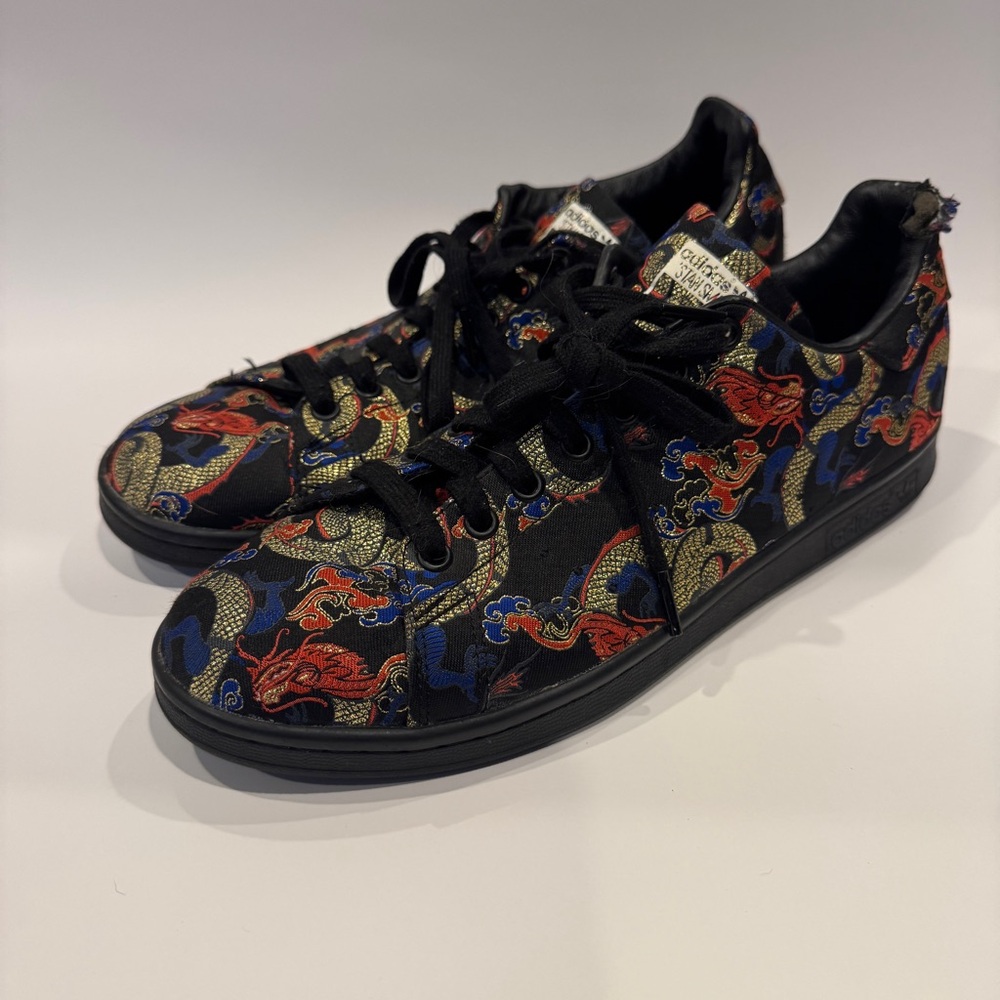 Adidas Stan Smith Shoe Dragon Boat Festival Black Gold